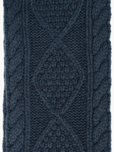 Cable Knit Skinny Scarf