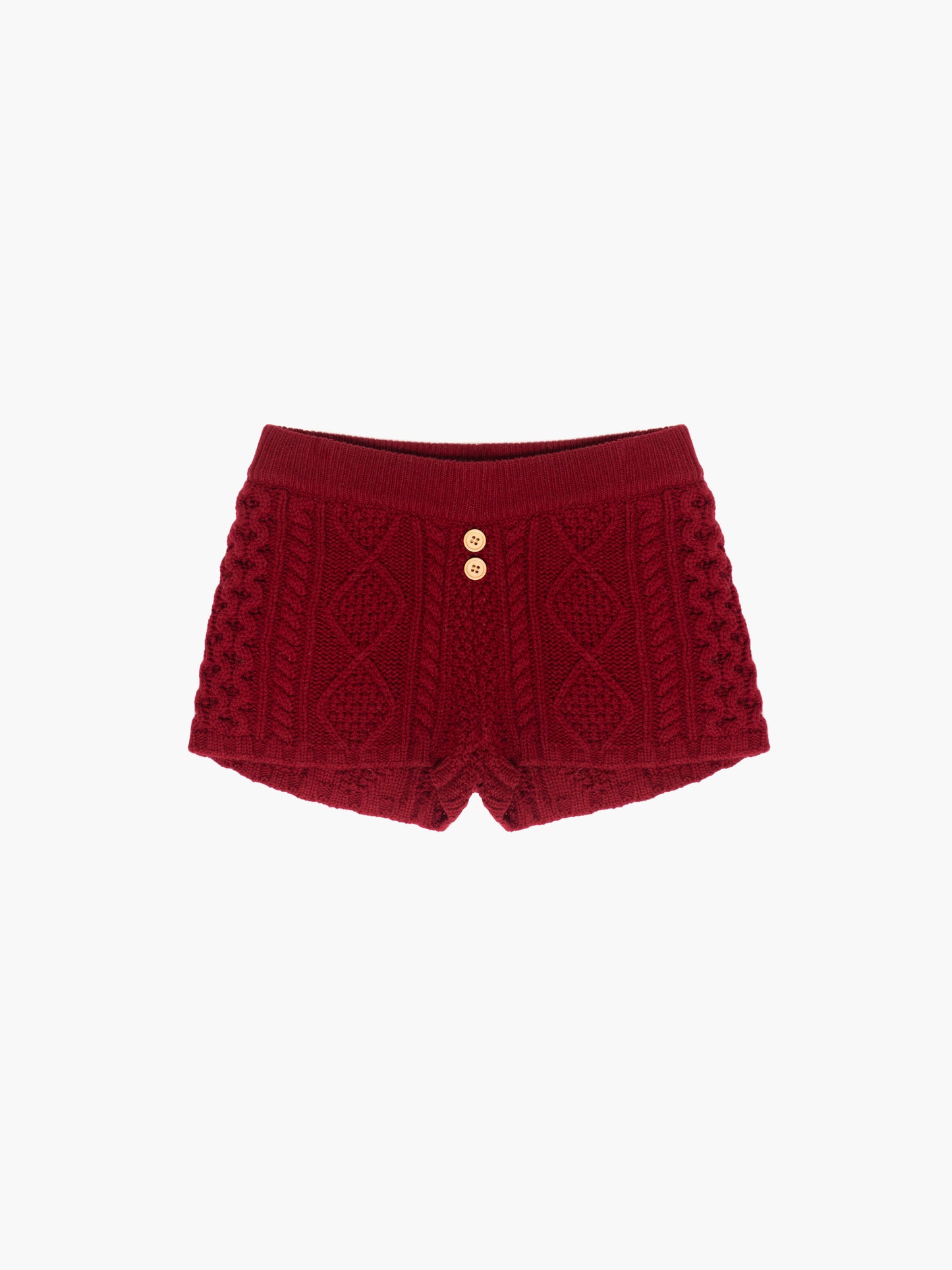 Cable Knit Mini Shorts