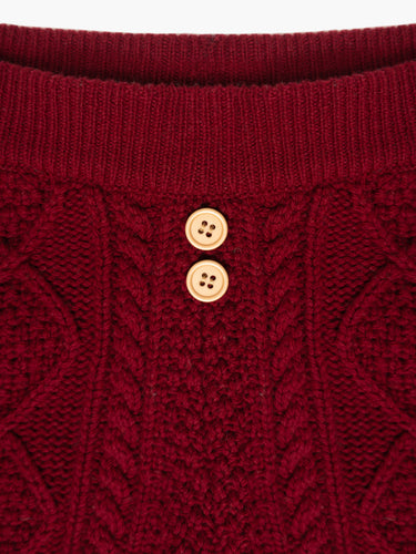 Cable Knit Mini Shorts