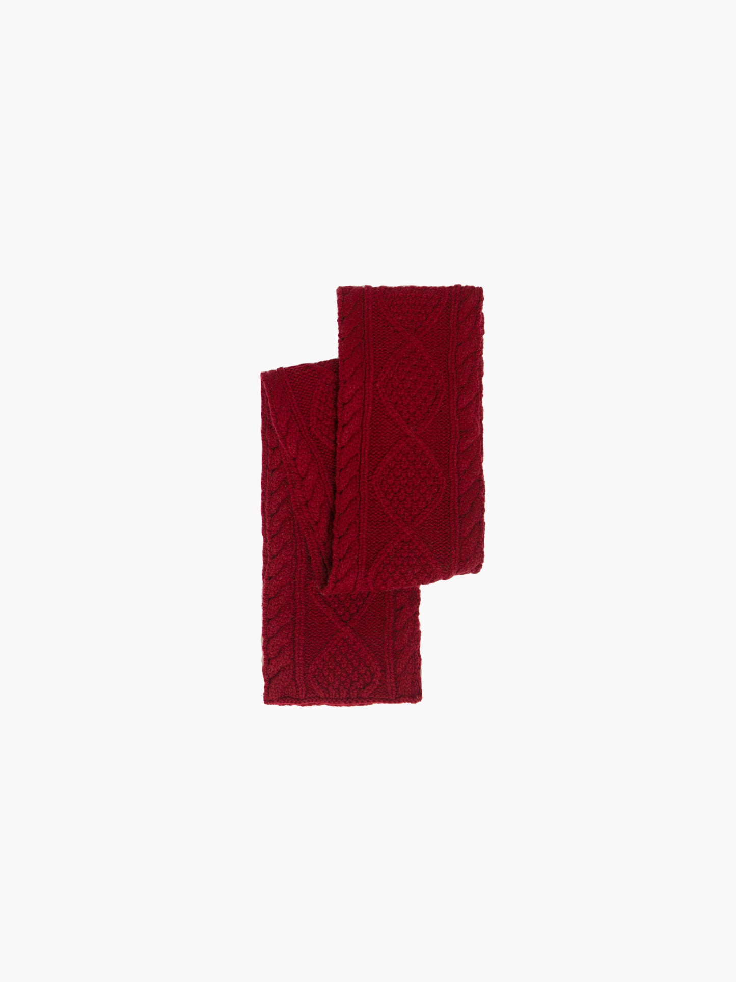 Cable Knit Skinny Scarf
