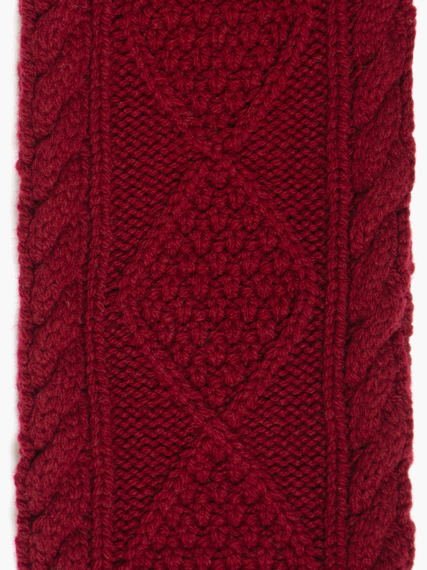 Cable Knit Skinny Scarf