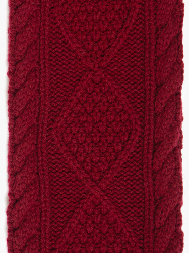 Cable Knit Skinny Scarf