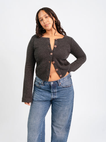 Long Sleeve Cashmere Cardigan