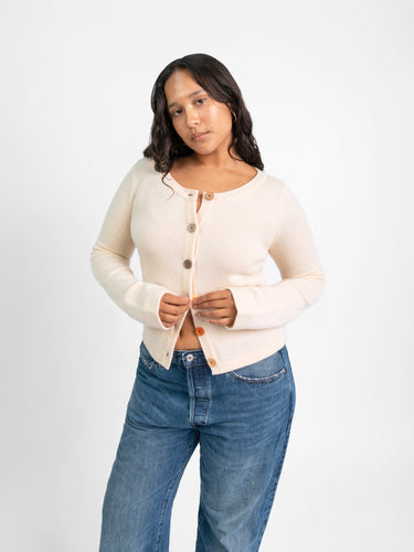 Long Sleeve Cashmere Cardigan