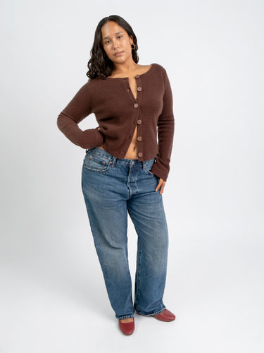 Long Sleeve Cashmere Cardigan