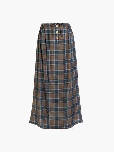 Plaid Maxi Skirt