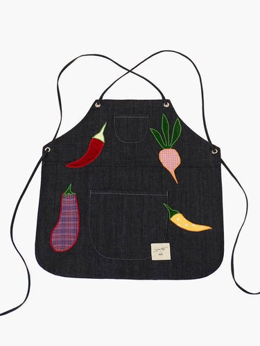 Oddli Sophie’s Denim Full Apron - denim full apron