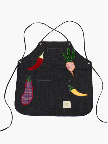 ＜dahl’ia for 6＞EMBROIDERY APRONエプロンワンピース 別注】＜dahl'ia for 6＞EMBROIDERY APRON/エプロンワンピース