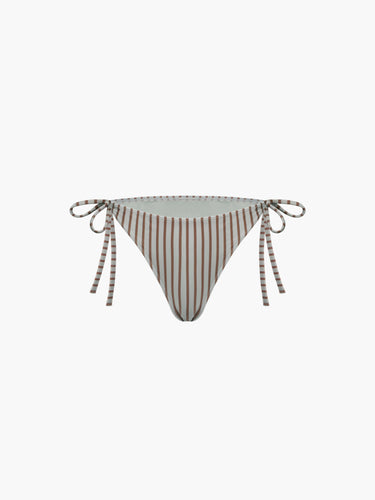 Oddli Classic Bikini Bottom - blue brown stripe