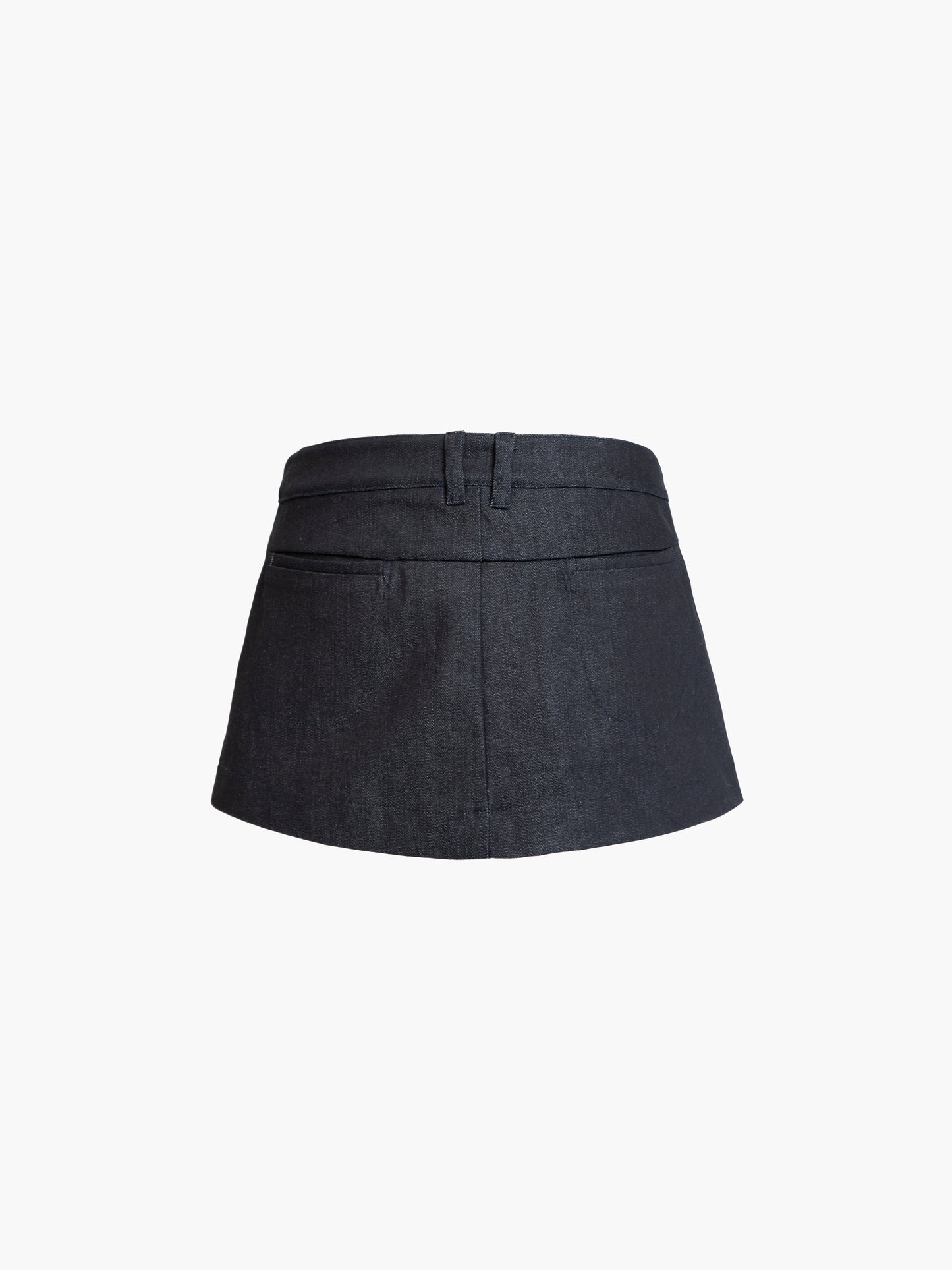 Button Suit Mini Skirt in Denim (preorder)