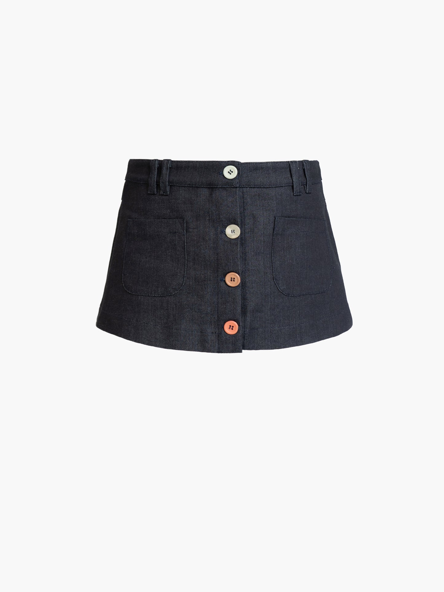 Button Suit Mini Skirt
