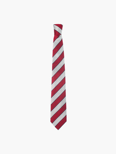 Oddli Striped Silk Tie - red stripe