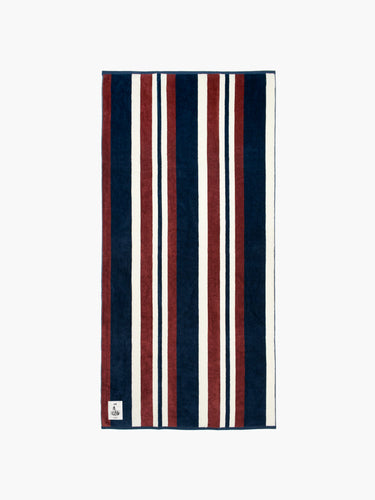 Oddli Oddli Towel - navy and red stripe