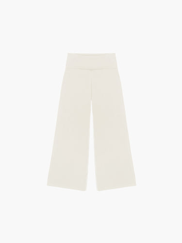 Oddli Wide Leg Pant - cream